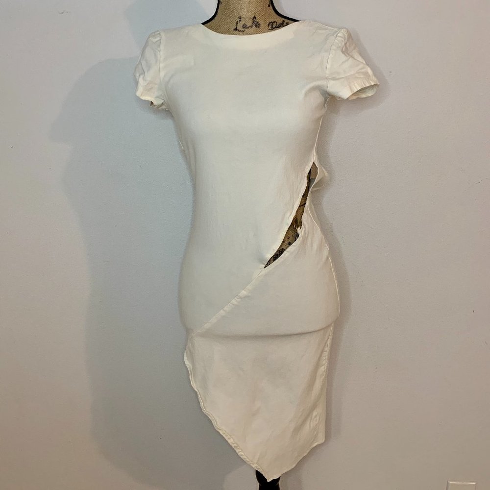 white Fitted dress